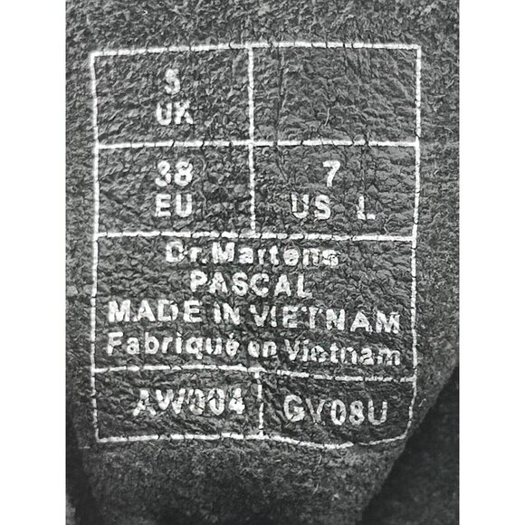 Dr. Martens 1460 Women's Pascal Black Leather Boots Size 7 US - Picture 8 of 8